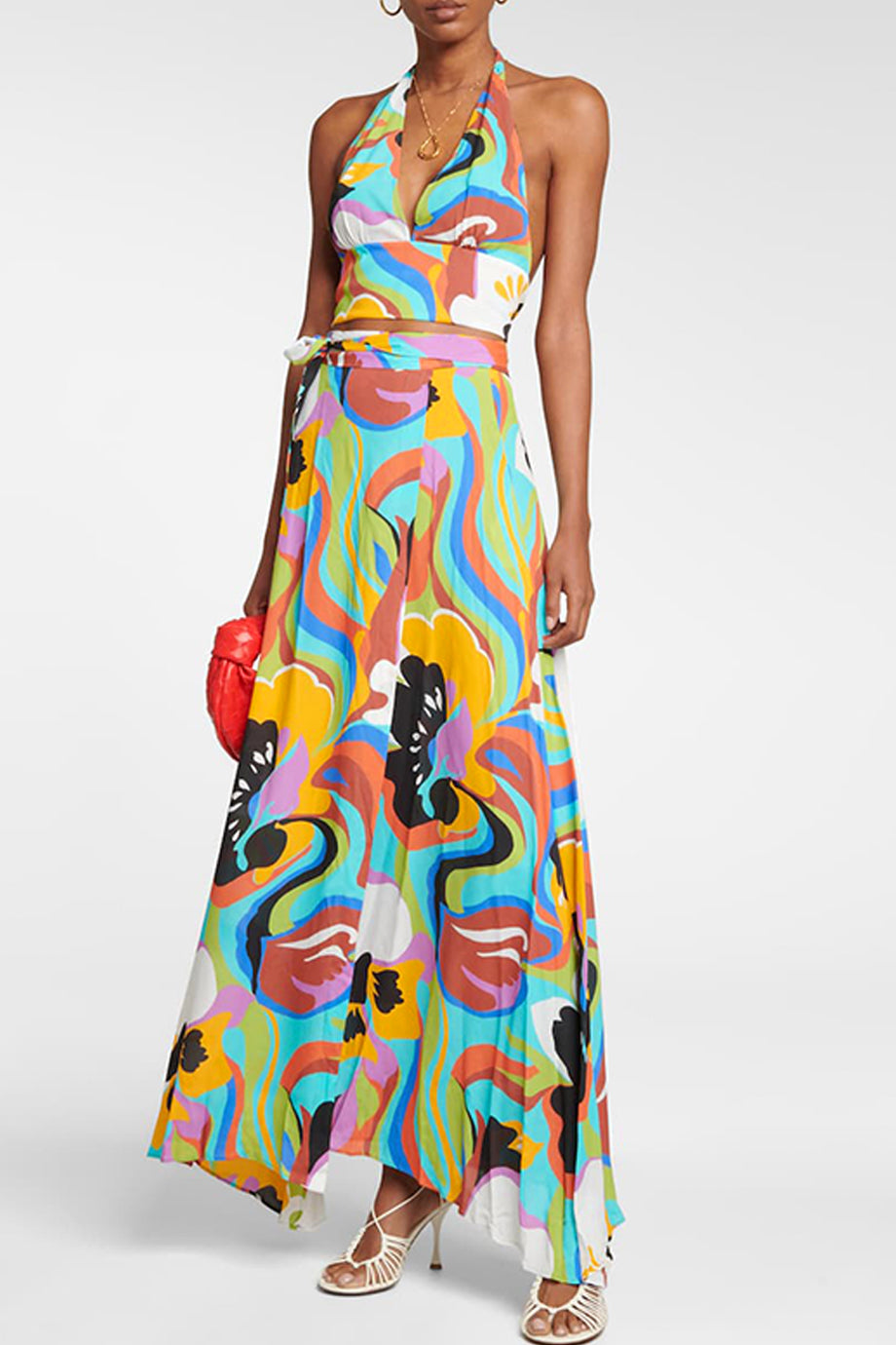 Bahía Bonita Μπικίνι Μαγιό και Παρεό Σετ | Μαγιό - Μπικίνι - Swimwear Bikini | Bahía Bonita Halter Bikini and Pareo Set