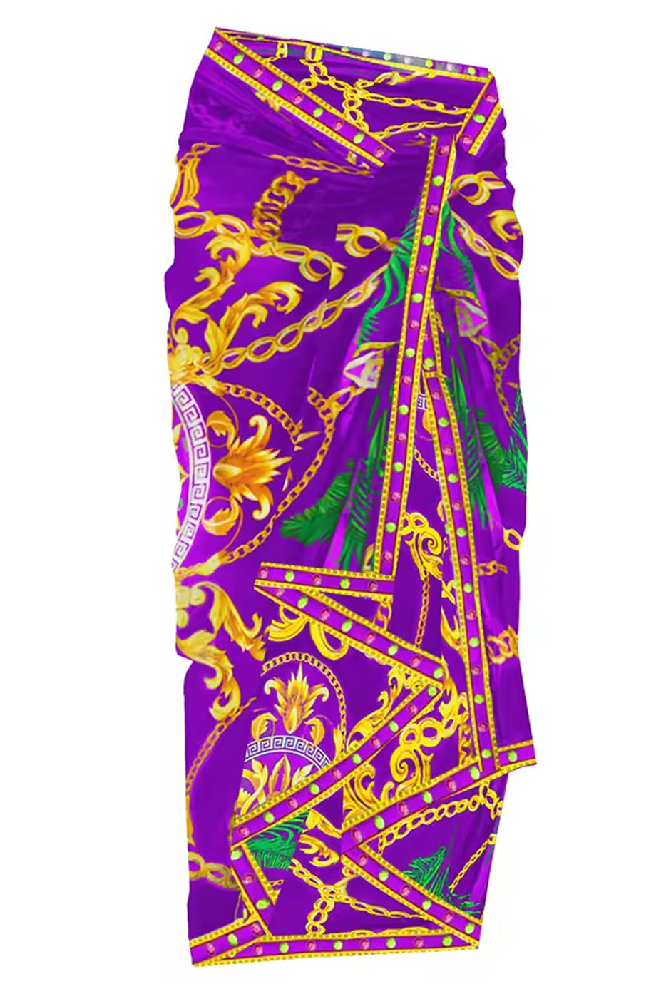 Costa Aurelia Μωβ Ολόσωμο Μαγιό και Παρεό Σετ | Μαγιό - Ολόσωμα - Swimwear One Piece | Costa Aurelia One Piece Purple Swimsuit and Pareo Set