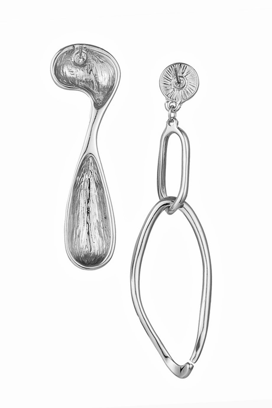 Dangly asymmetrische oorbellen