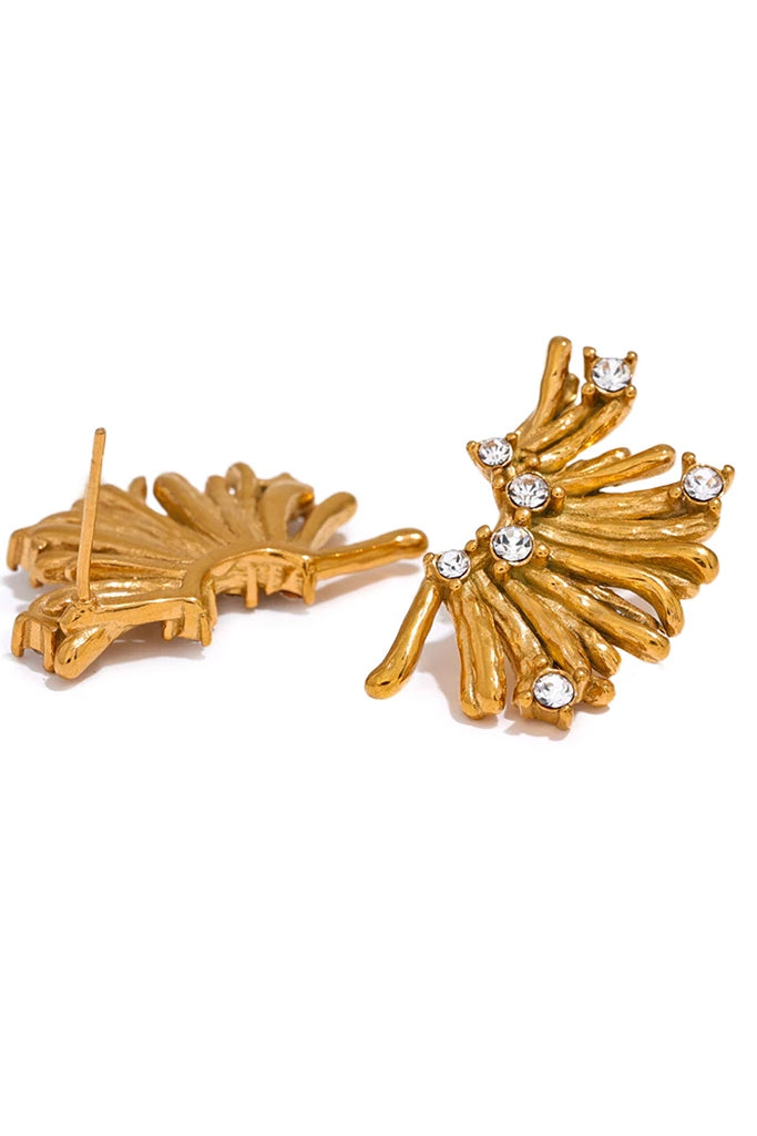 Sorrel Σκουλαρίκια Λουλούδι με Κρύσταλλα | Κοσμήματα - Σκουλαρίκια Jewelry | Sorrel Crystal Flower Earrings