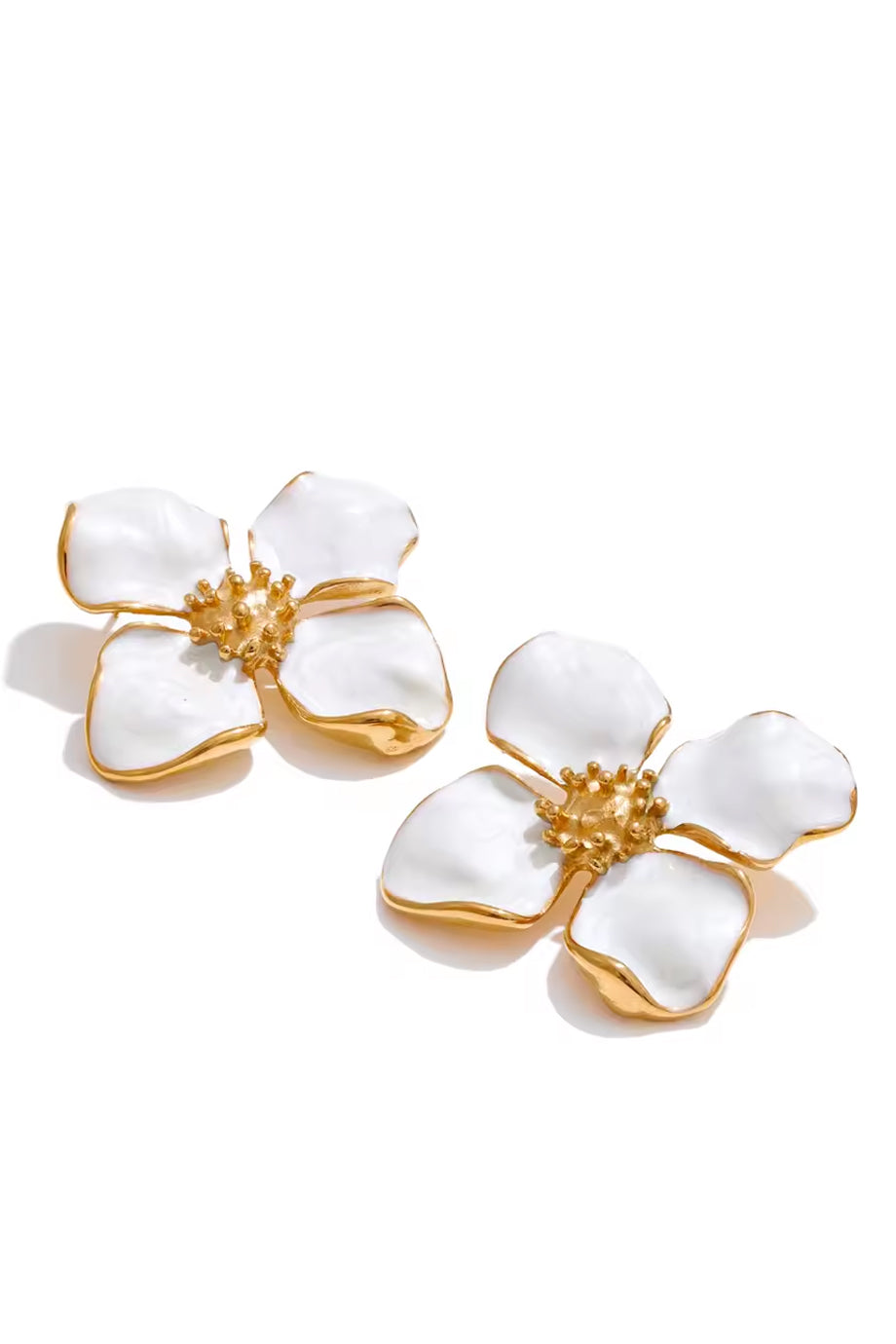 Fioralyne Σκουλαρίκια Λουλούδι με Σμάλτο | Κοσμήματα - Σκουλαρίκια - Jewelry Earrings | Fioralyne Flower Resin Earrings