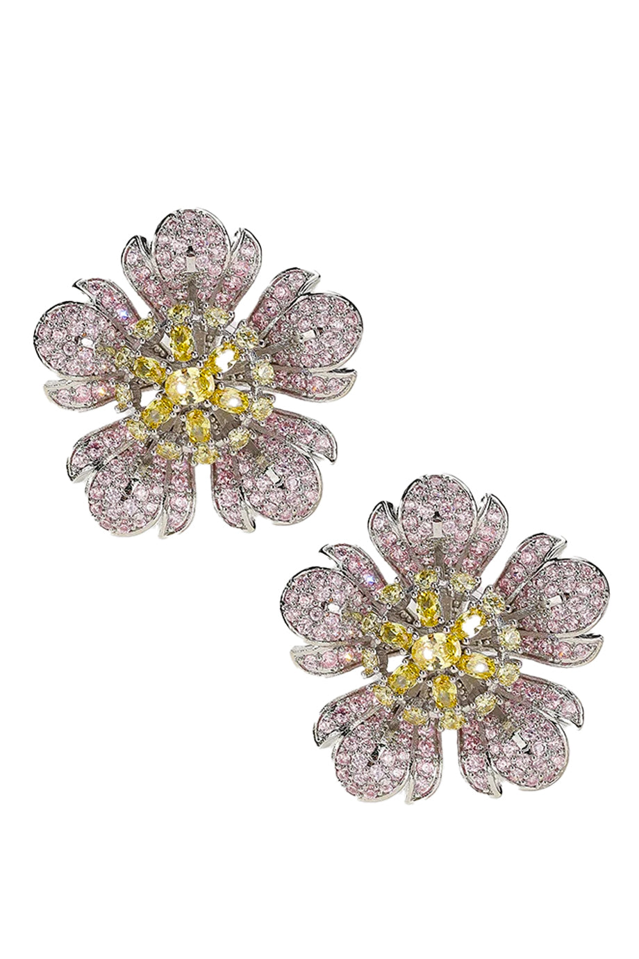 Lumiflora Σκουλαρίκια με Κρύσταλλα | Κοσμήματα - Σκουλαρίκια Jewelry Earrings | Lumiflora Crystal Flower Earrings