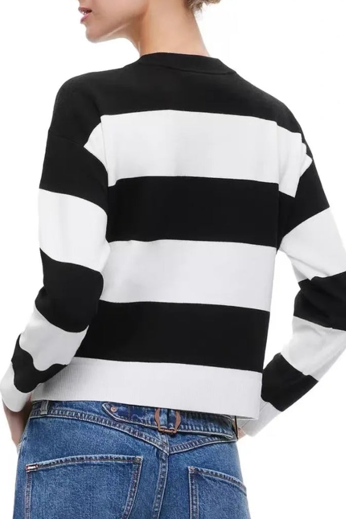 Berky Πλεκτό Τοπ με Σχέδια | Μπλούζες - Πουλόβερ - Πλεκτά - Knitwear | Berky Ribbed Sweater