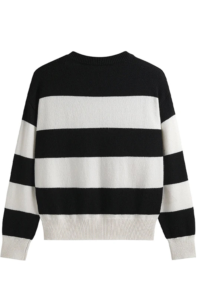 Berky Πλεκτό Τοπ με Σχέδια | Μπλούζες - Πουλόβερ - Πλεκτά - Knitwear | Berky Ribbed Sweater