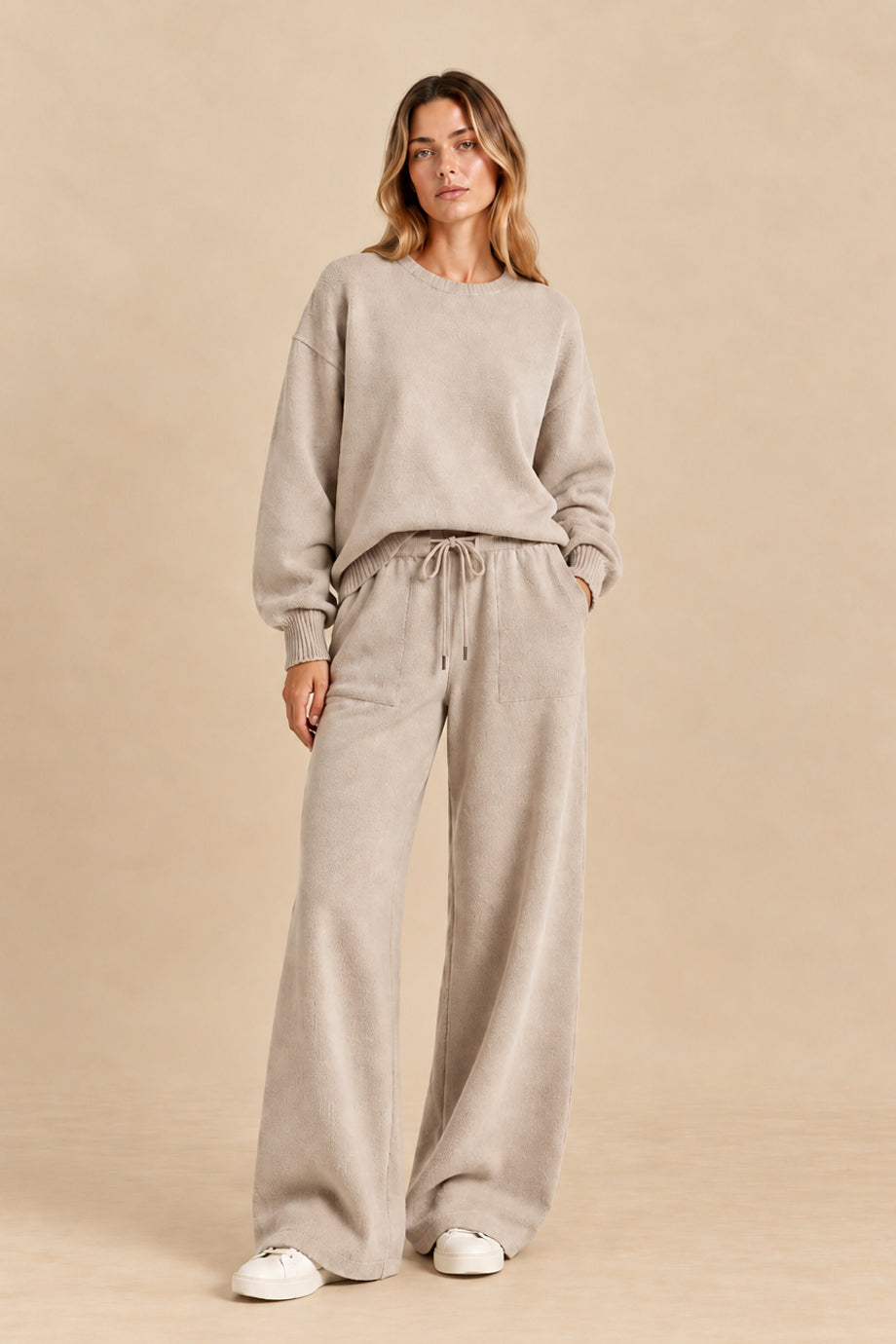 Alba Lounge Gebreide Trui en Broek Set