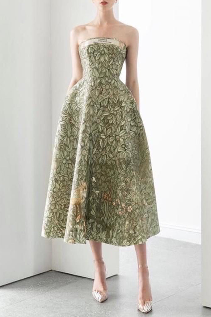 Maison De L'Art Nouveau-jurk met print