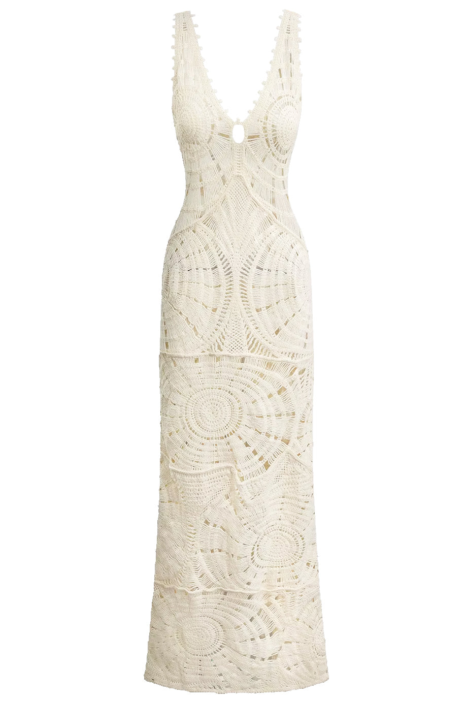 Daisy Lace Μακρύ Φόρεμα Δαντέλα | Γυναικεία Ρούχα - Φορέματα - Βραδινά | Daisy Lace Cutout Maxi Dress