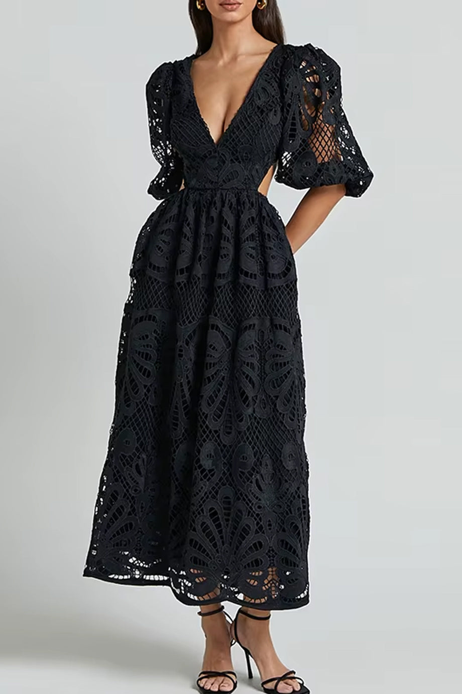 Islaita Φόρεμα με Δαντέλα και Ανοικτή Πλάτη | Φορέματα - Dresses | Islaita Lace Dress with Cutouts
