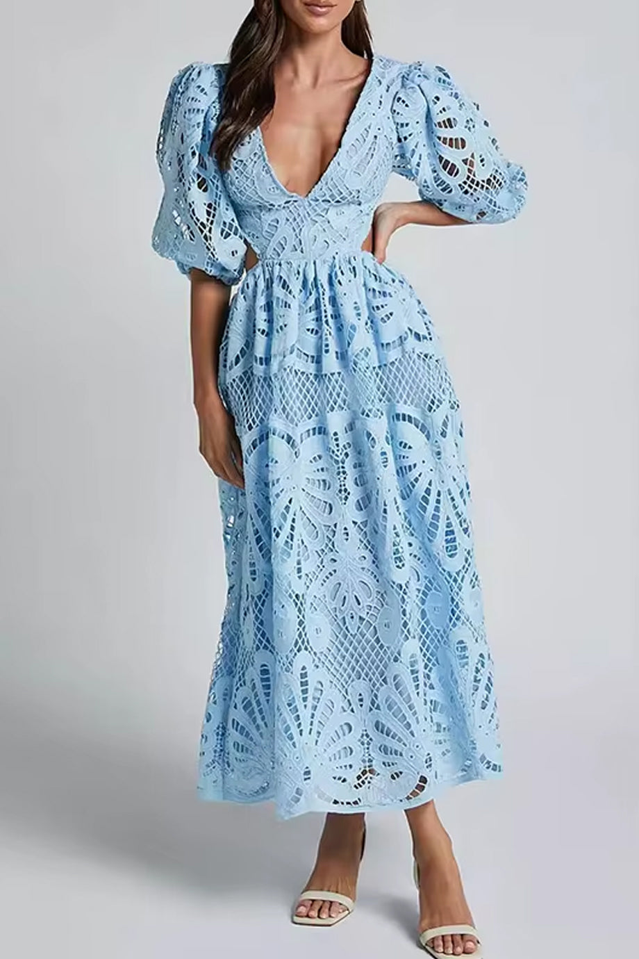 Islaita Φόρεμα με Δαντέλα και Ανοικτή Πλάτη | Φορέματα - Dresses | Islaita Lace Dress with Cutouts