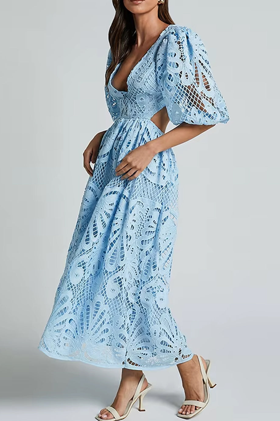 Islaita Φόρεμα με Δαντέλα και Ανοικτή Πλάτη | Φορέματα - Dresses | Islaita Lace Dress with Cutouts