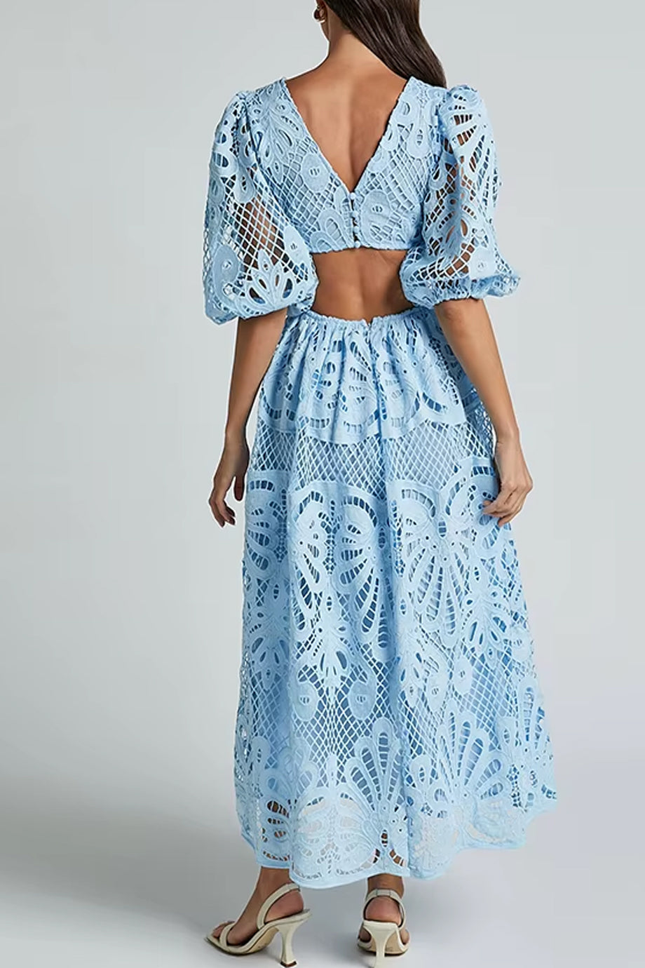 Islaita Φόρεμα με Δαντέλα και Ανοικτή Πλάτη | Φορέματα - Dresses | Islaita Lace Dress with Cutouts