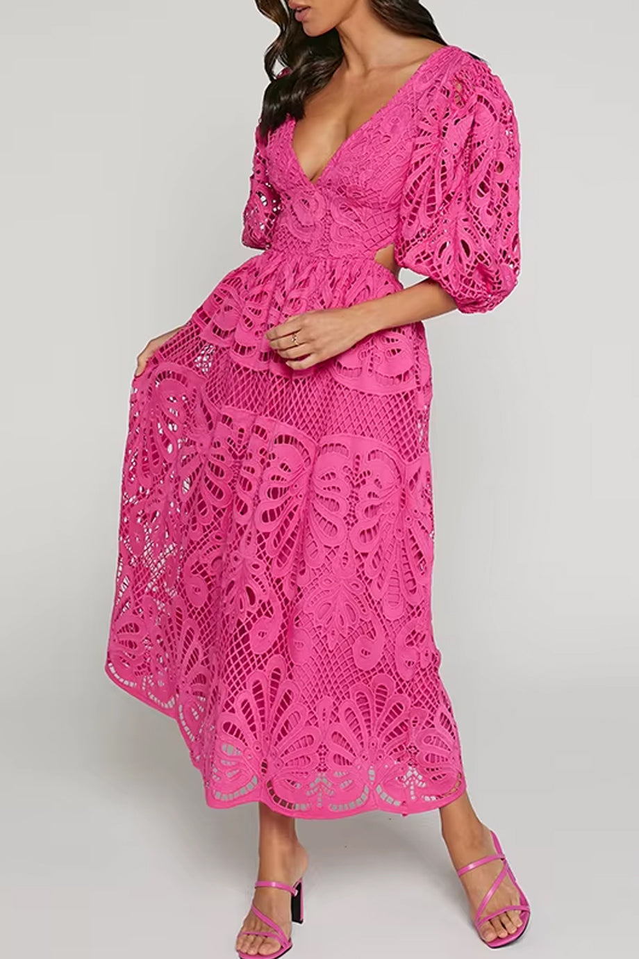 Islaita Φόρεμα με Δαντέλα και Ανοικτή Πλάτη | Φορέματα - Dresses | Islaita Lace Dress with Cutouts