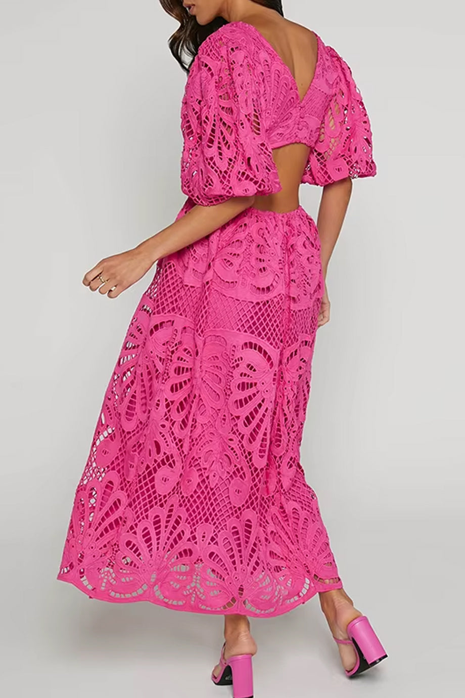 Islaita Φόρεμα με Δαντέλα και Ανοικτή Πλάτη | Φορέματα - Dresses | Islaita Lace Dress with Cutouts