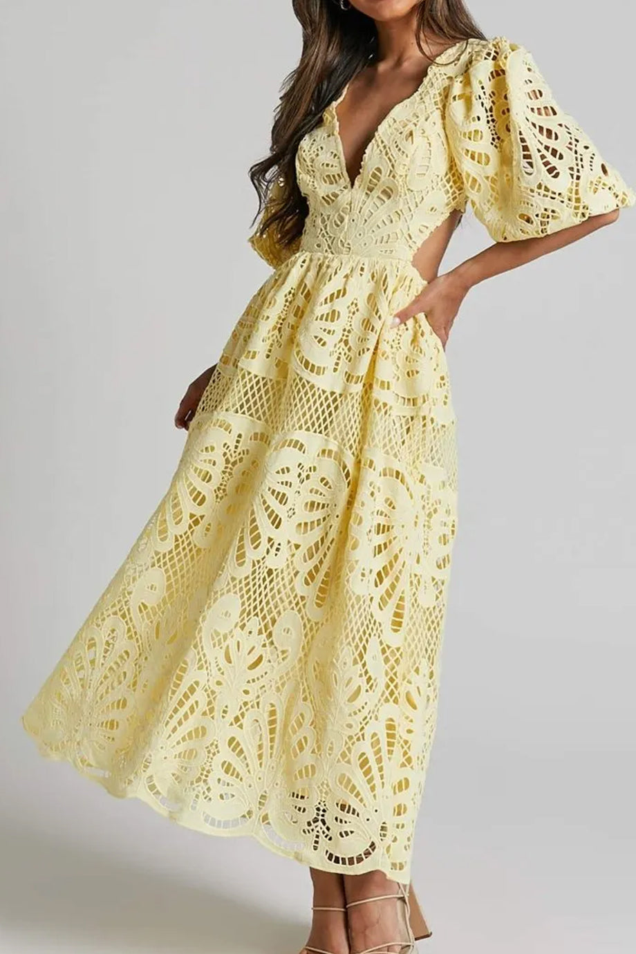Islaita Φόρεμα με Δαντέλα και Ανοικτή Πλάτη | Φορέματα - Dresses | Islaita Lace Dress with Cutouts