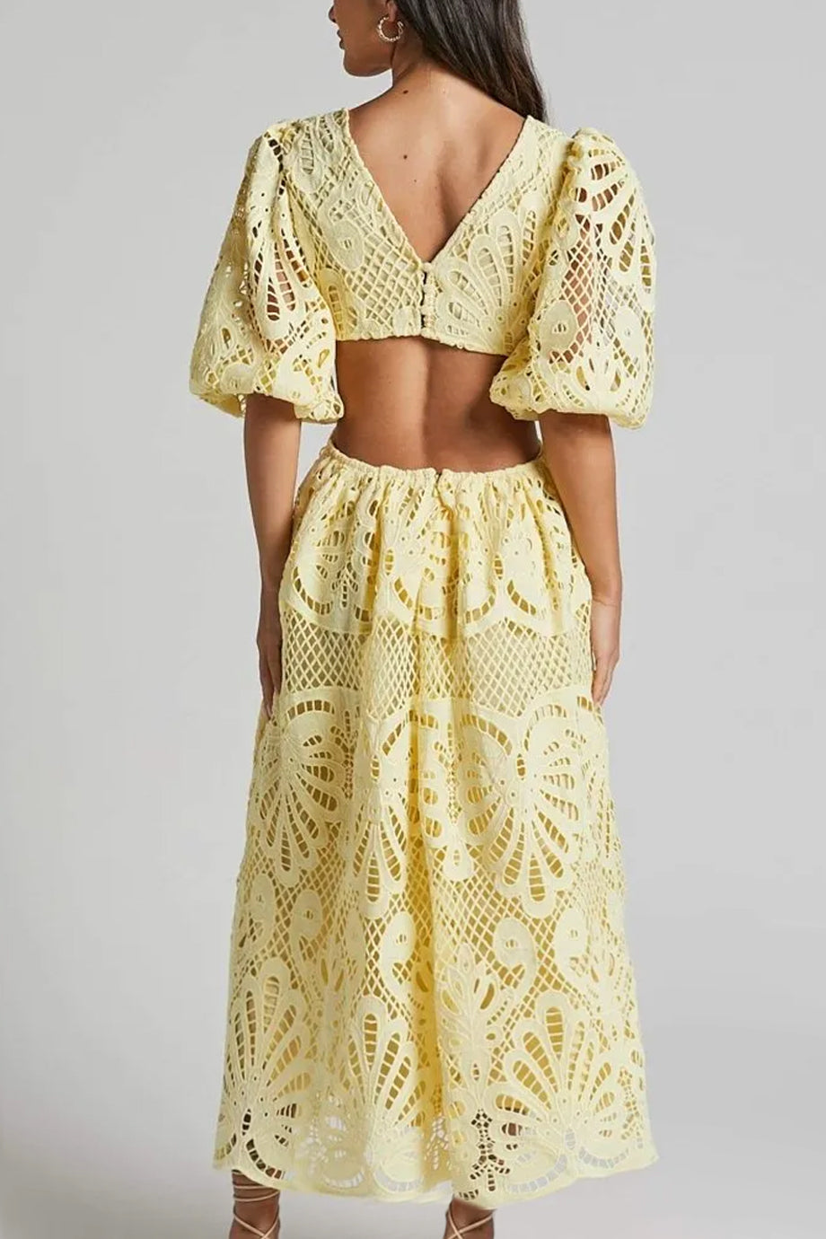 Islaita Φόρεμα με Δαντέλα και Ανοικτή Πλάτη | Φορέματα - Dresses | Islaita Lace Dress with Cutouts