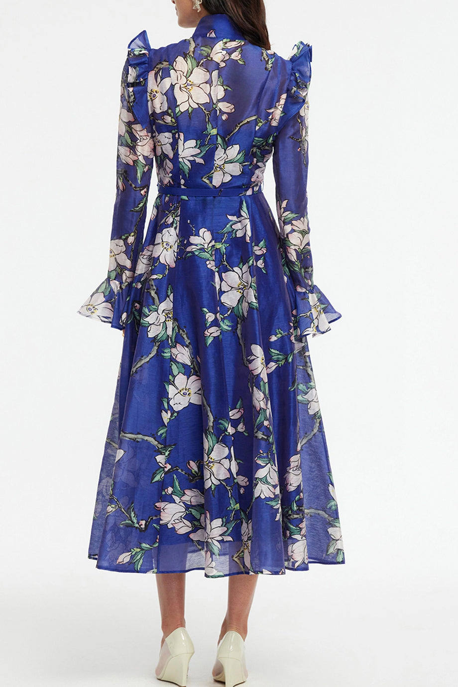 Isalene Chiffon Φλοράλ Φόρεμα | Φορέματα - Dresses | Isalene Chiffon Floral Midi Dress