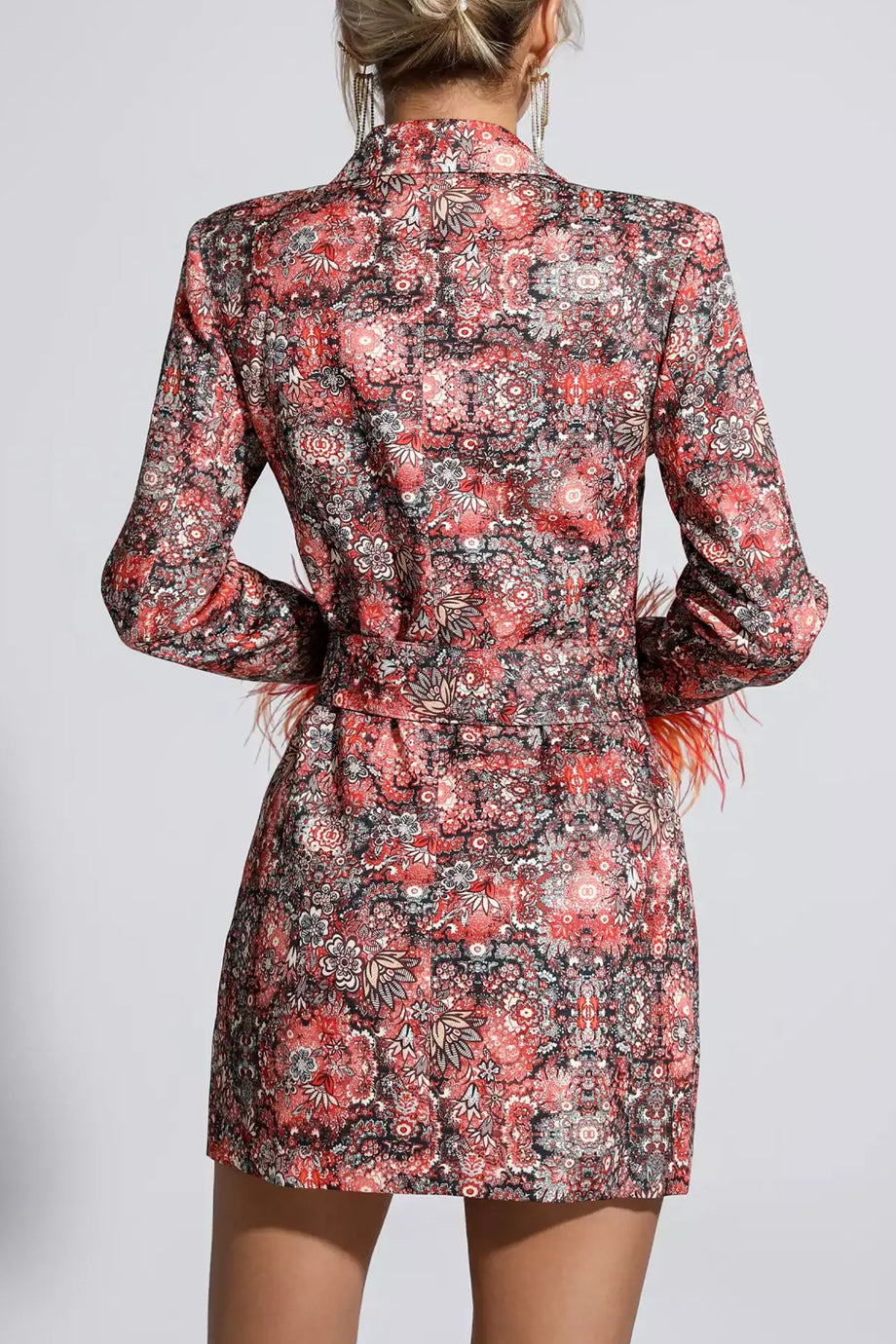 Rosmira Σακάκι Μίνι Φόρεμα | Σακάκια Φορέματα - Blazer Dresses | Rosmira Blazer Mini Dress with Feathers