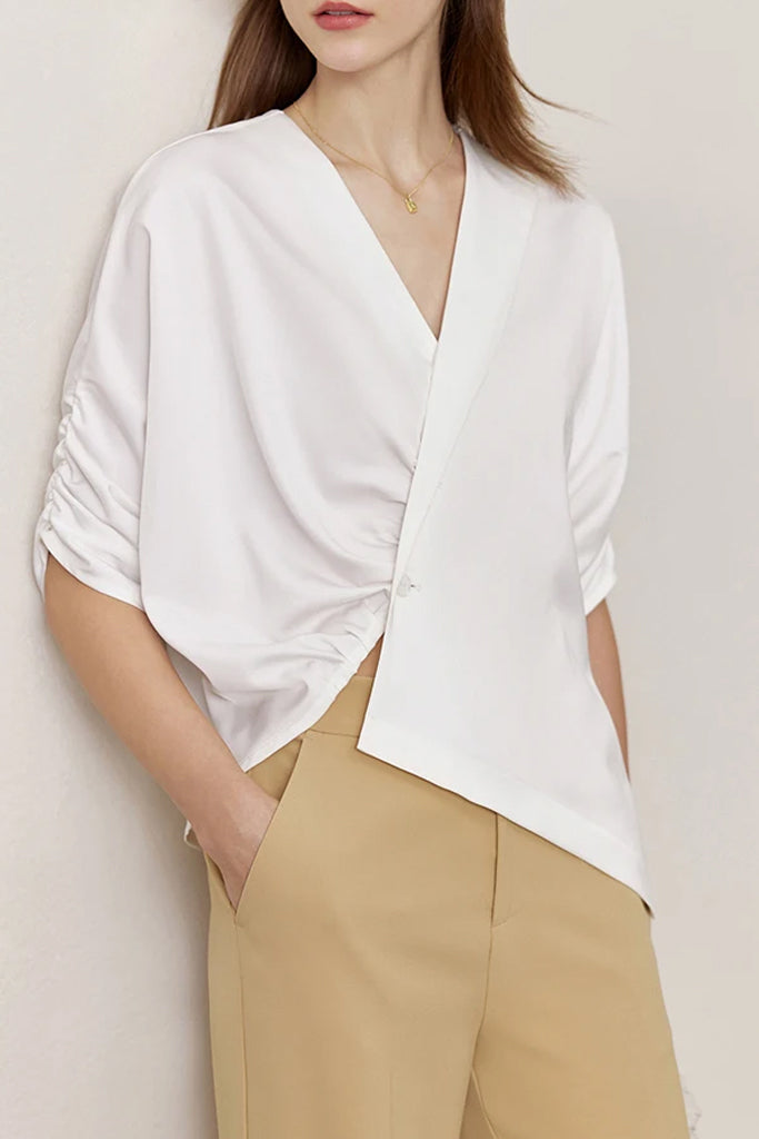 Oriana satijnen asymmetrische top