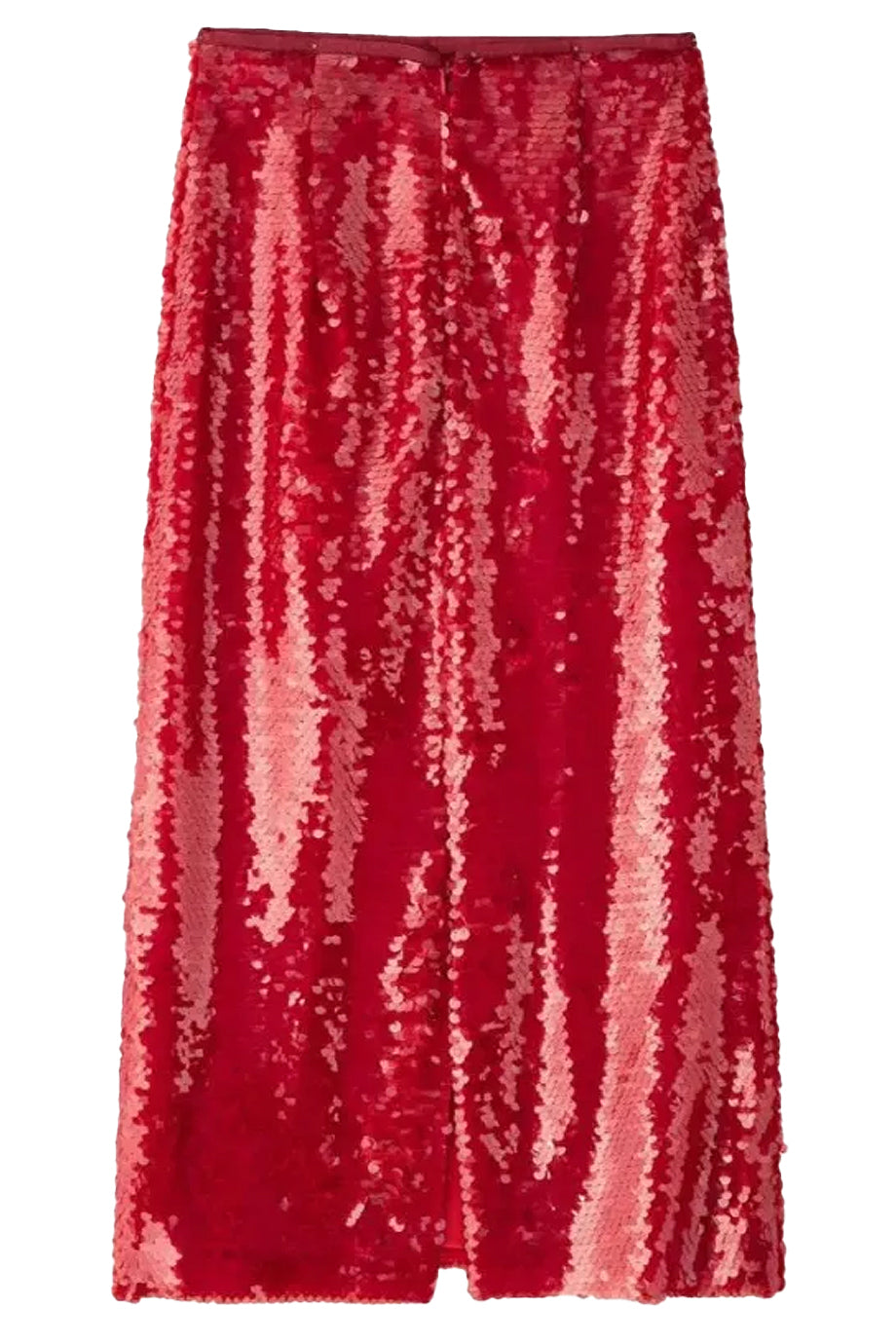 Vesperine Κόκκινη Φούστα με Πούλιες | Φούστες Skirts | Vesperine Red Sequined Midi Skirt