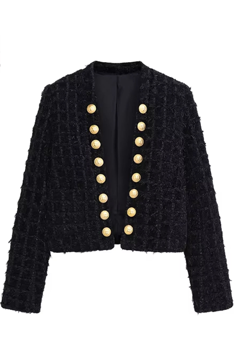 Landis Zwart Tweed Jasje