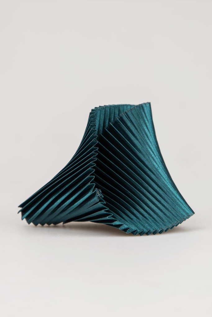 Shell stoffen armband met plooien