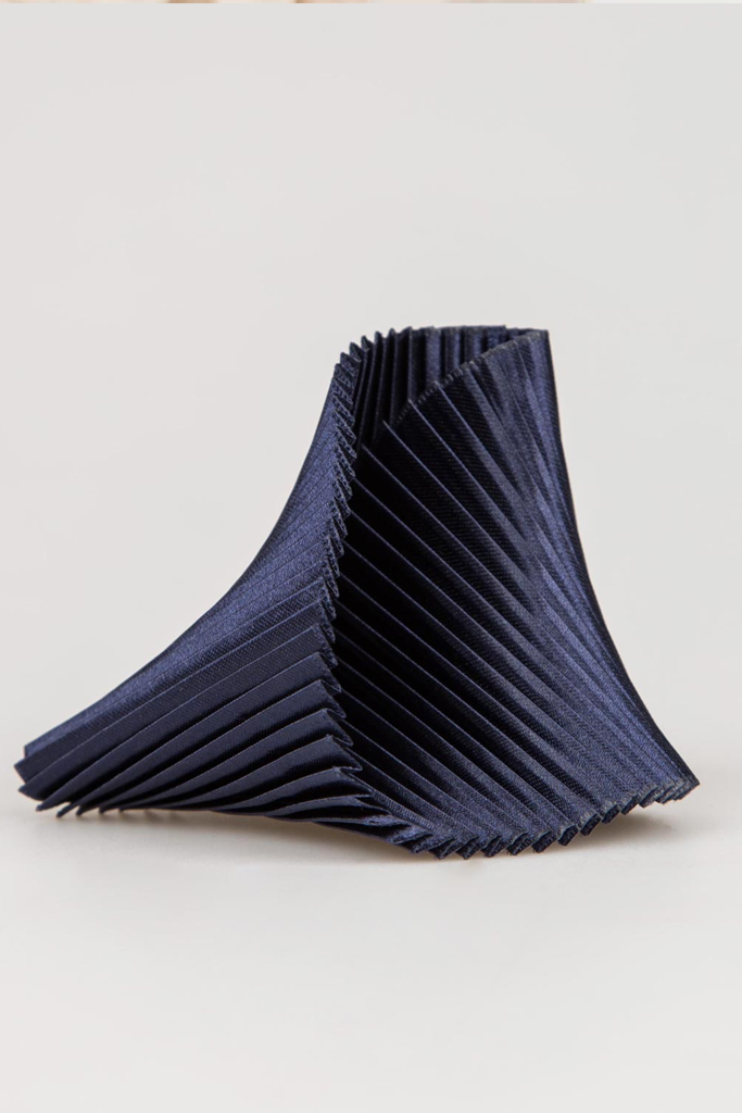 Shell stoffen armband met plooien