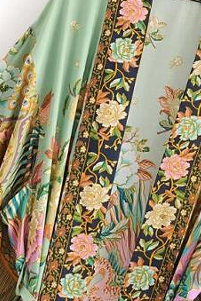 Asahi Veraman Kleurrijk bedrukte kimono