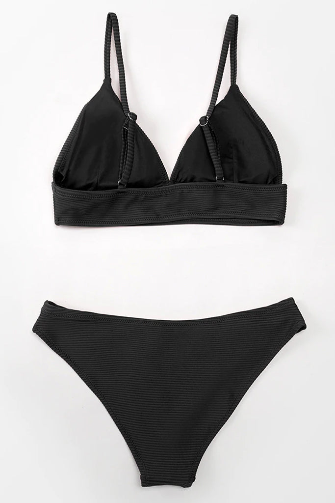Triny Μαύρο Μονόχρωμο Μπικίνι Μαγιό | Γυναικεία Μαγιό - Beachwear - Μπικίνι
