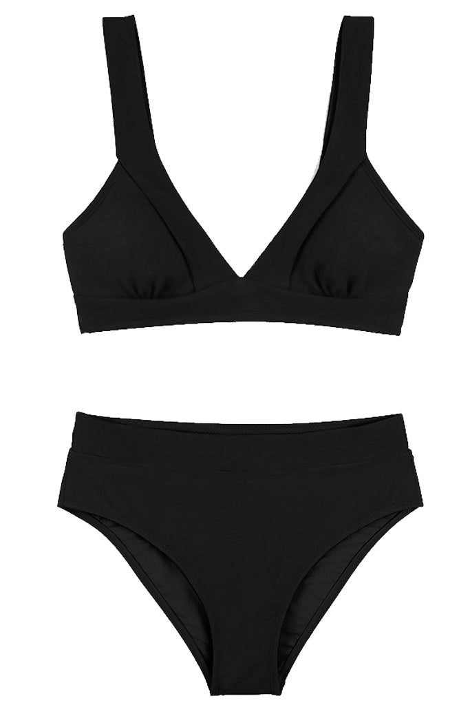Badina zwarte monochrome bikini-badmode
