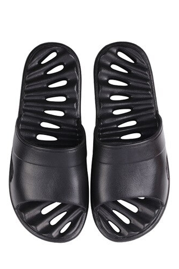 Serania zwarte teenslippers