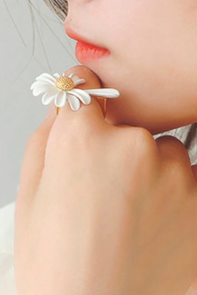 Bloom Λευκό Δαχτυλίδι με Μαργαρίτα | Κοσμήματα - Δαχτυλίδια