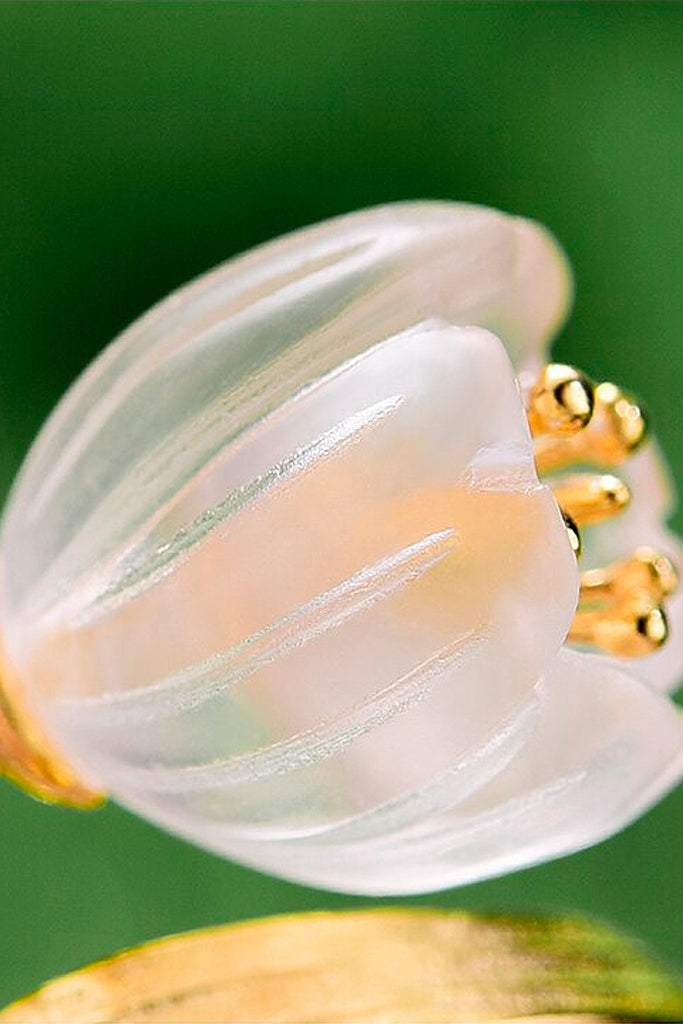 Valley Lily Χρυσό Δαχτυλίδι με Λουλούδι | Κοσμήματα - Δαχτυλίδια