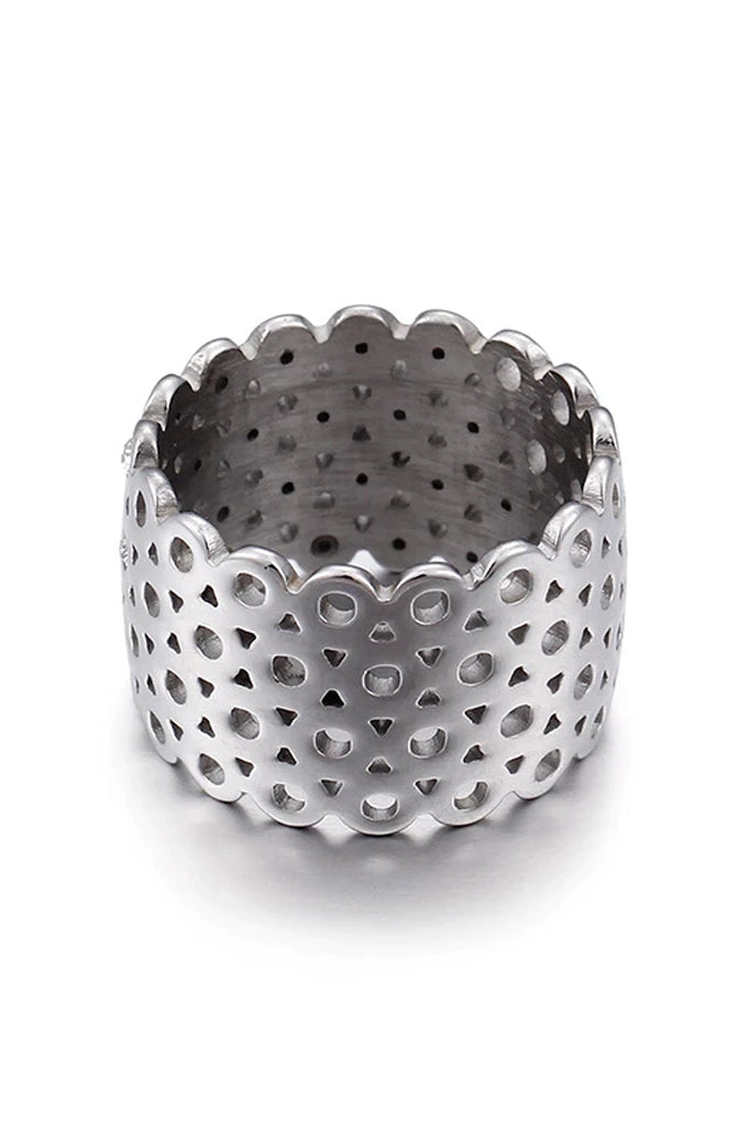 Wren gouden ring met kristallen