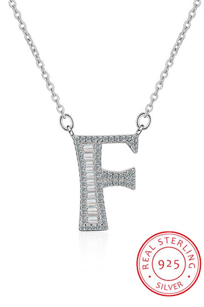 ABC Ασημένιο Μενταγιόν με Κρύσταλλα | Κοσμήματα - Μενταγιόν