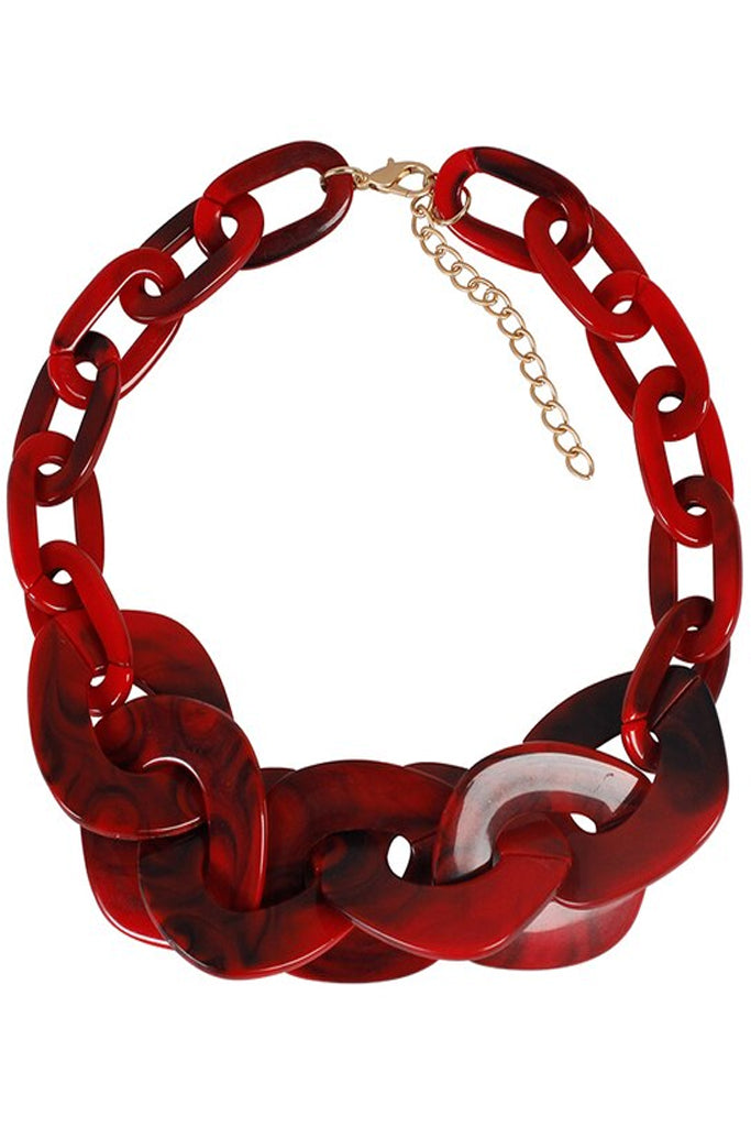 Echo groene acryl ketting