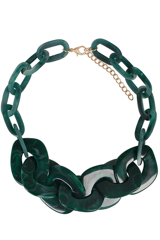 Echo Bordeaux acryl ketting