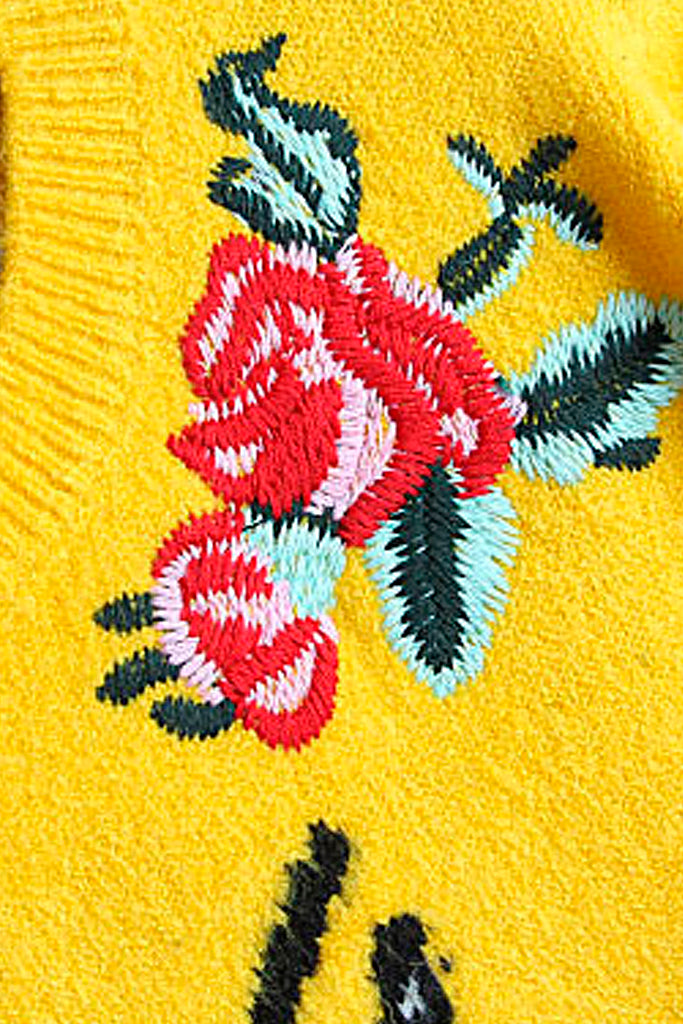 Beez Κίτρινο Πουλόβερ με Μέλισσα | Γυναικεία Ρούχα - Πουλόβερ