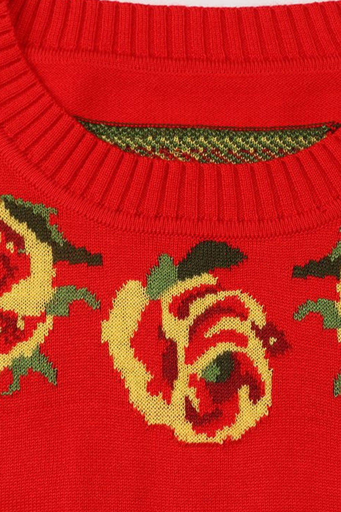 Red Tiger Πολύχρωμο Πουλόβερ με Σχέδιο Τίγρης | Γυναικεία Ρούχα - Πουλόβερ