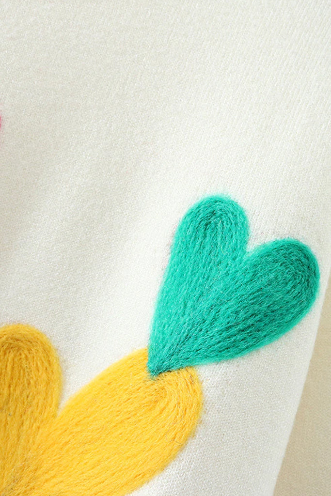 Multihearts zwarte trui met patroon