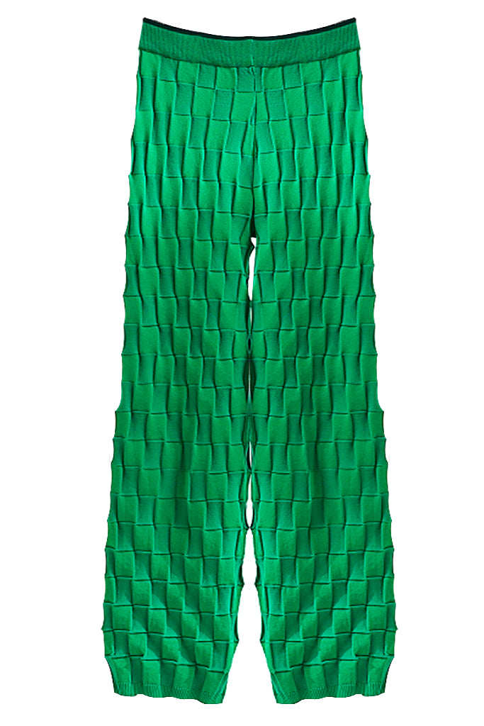 Alira groene gebreide top en broek set