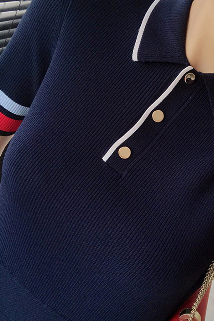 Remi Μπλε Βαμβακερό Φόρεμα | Γυναικεία Ρούχα - Φορέματα