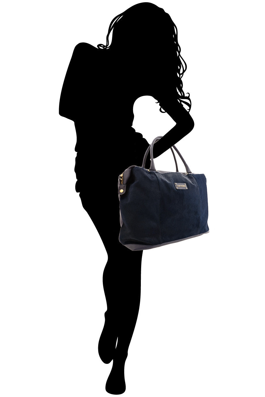 CAVALLINO Leather Bag with Blue Pony