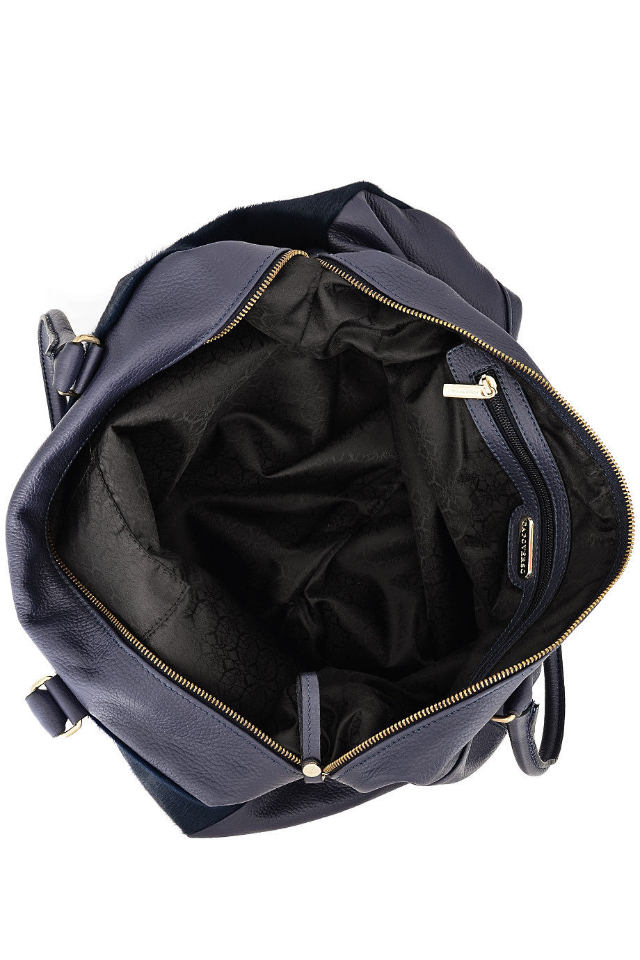 CAVALLINO Leather Bag with Blue Pony