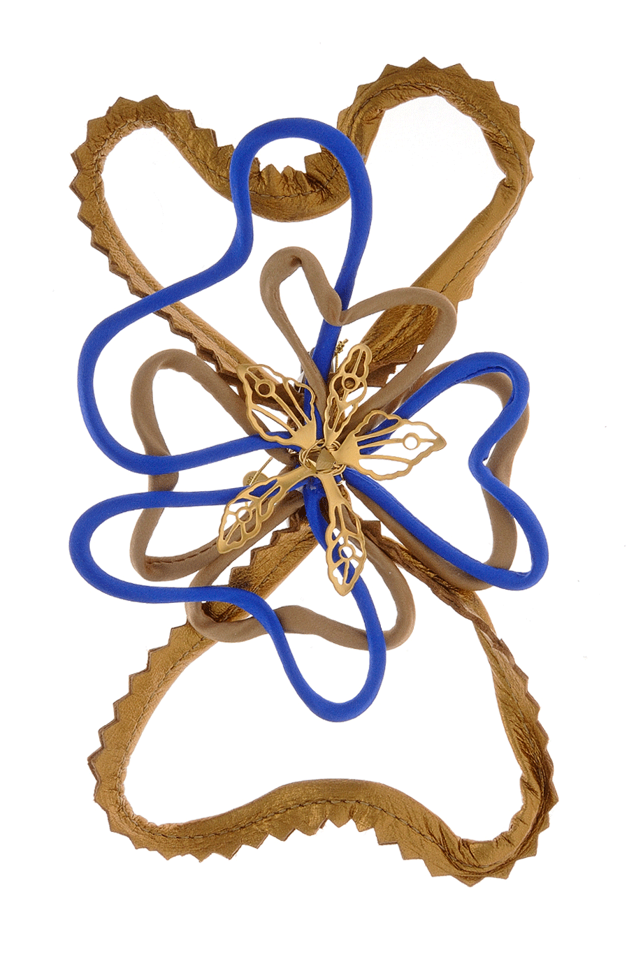 COLETTE MALOUF LEDEREN HOOPS Haarhoepel