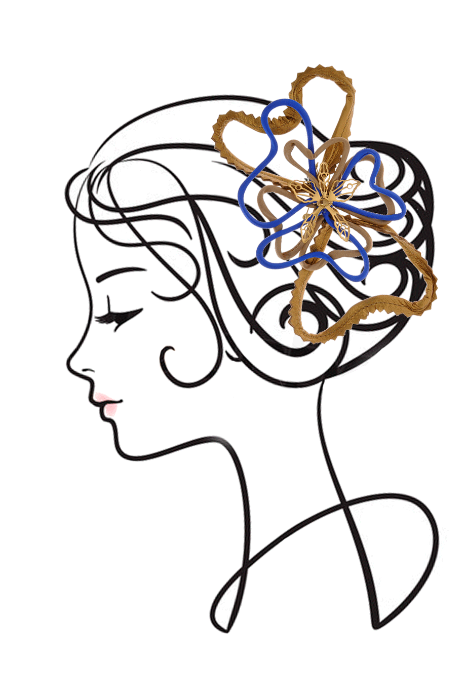 COLETTE MALOUF LEDEREN HOOPS Haarhoepel