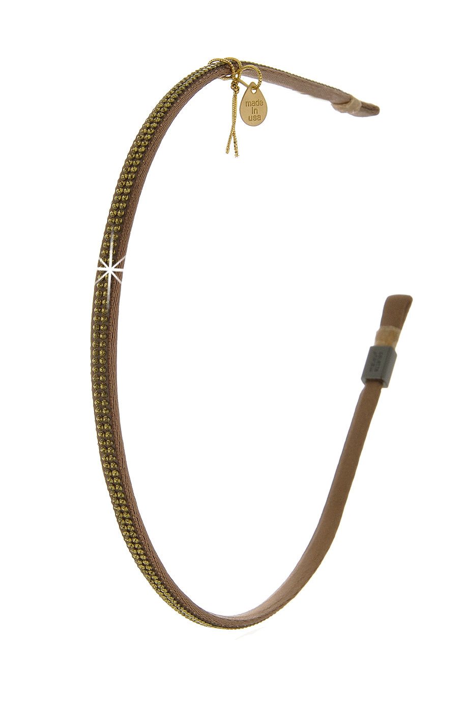 PAVE olijfkleurige haarstick