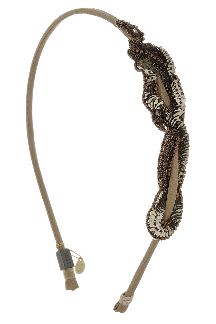 SERPENT kaki bronzen haarclip