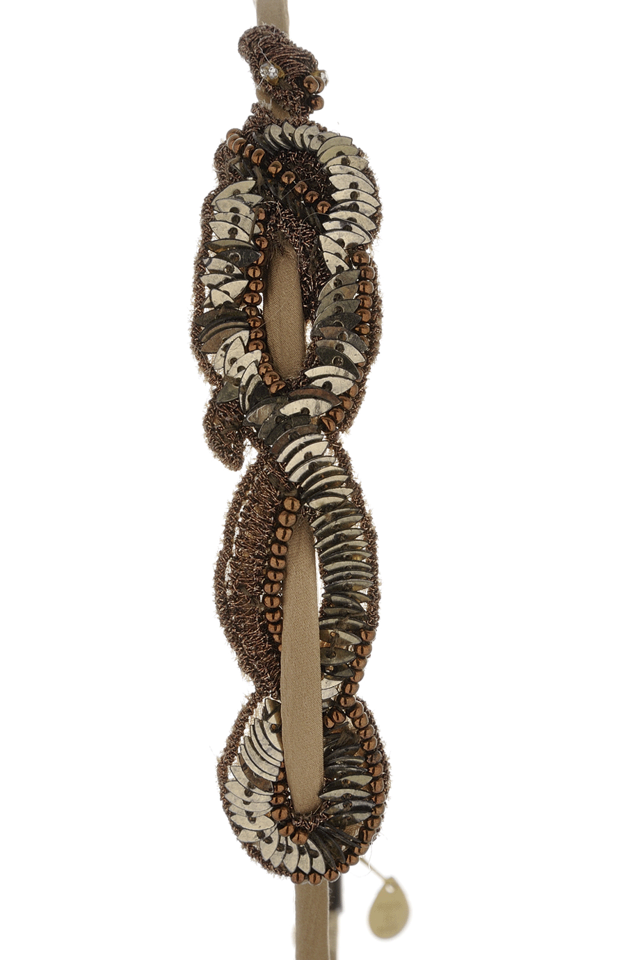 SERPENT kaki bronzen haarclip