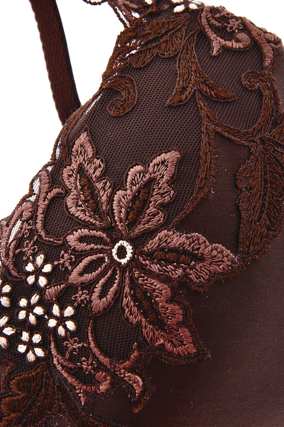 Καφέ Σατινέ Σουτιέν- Cotton Club | Γυναικεία Εσώρουχα