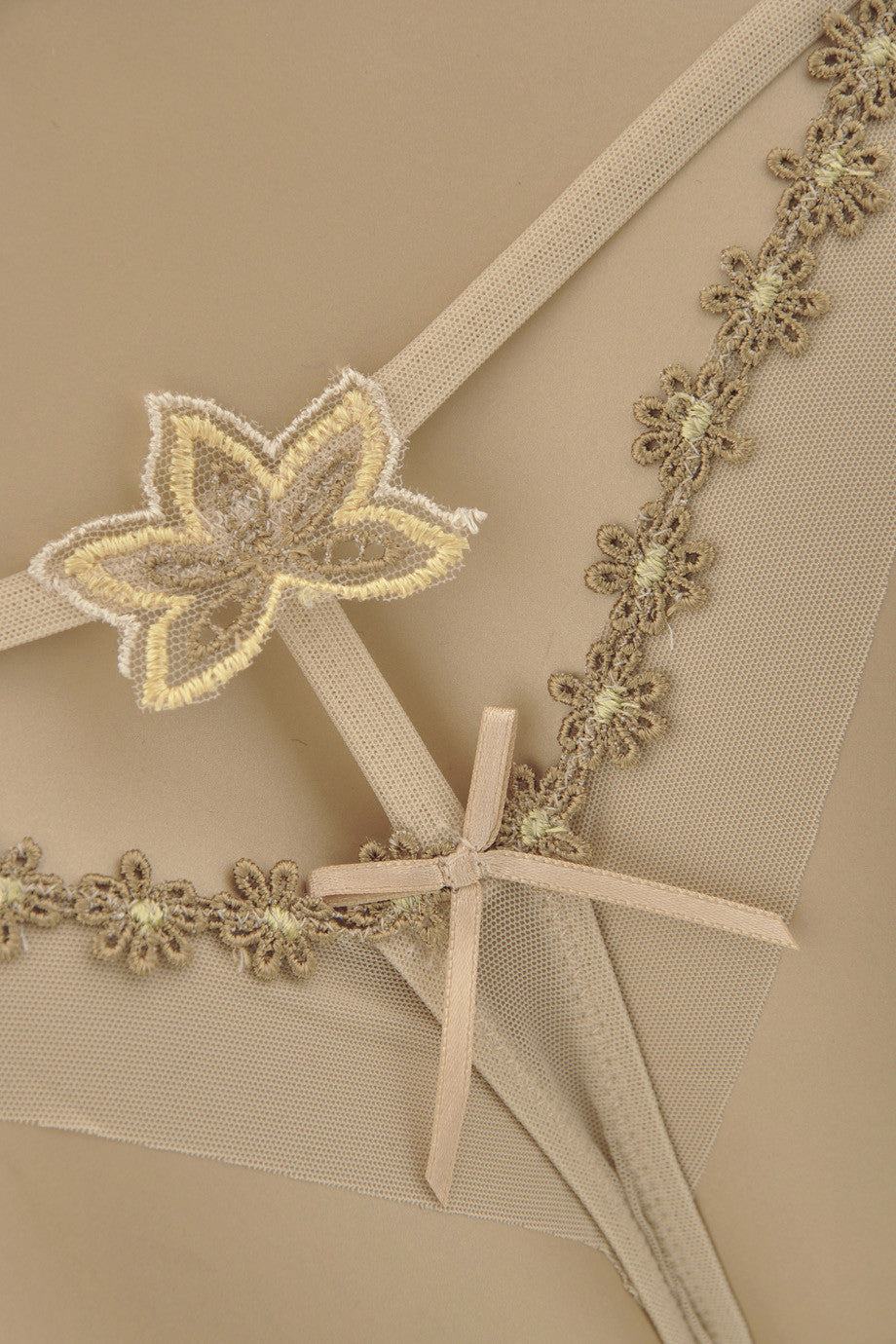 Μπεζ Στρινγκ - Cotton Club | Γυναικεία Εσώρουχα